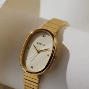 Gold metal watch